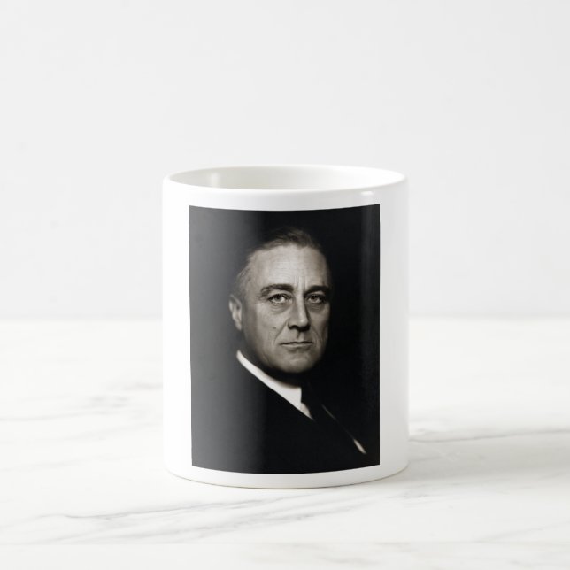 Taza De Café Retrato de Franklin D. Roosevelt (Centro)