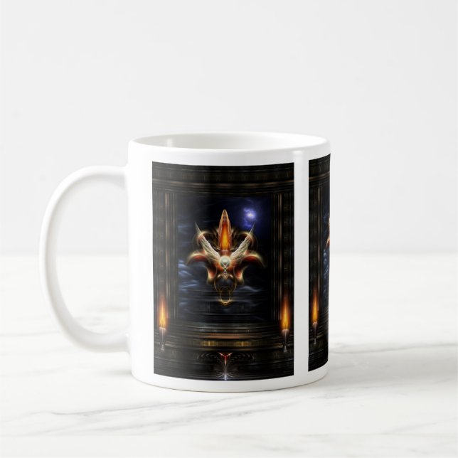 Taza De Café Retrato de fuego de la antorcha de Akrellian (Izquierda)