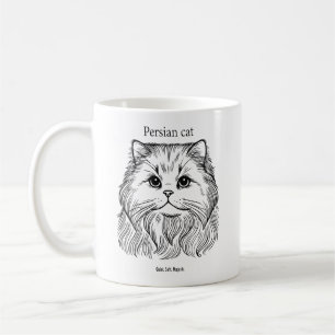 Taza De Café Retrato de gato persa