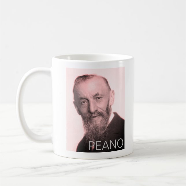 Taza De Café Retrato de Giuseppe Peano Café Mug (Izquierda)