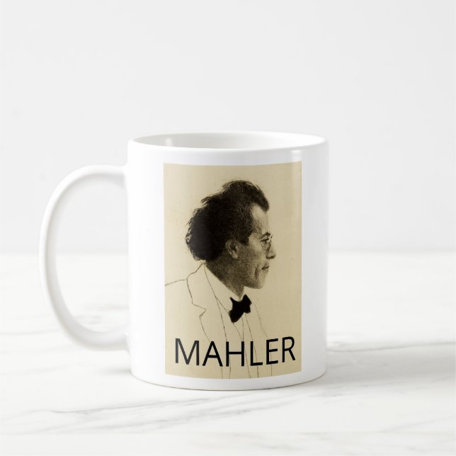 Taza De Café Retrato de Gustav Mahler (1902) (Izquierda)
