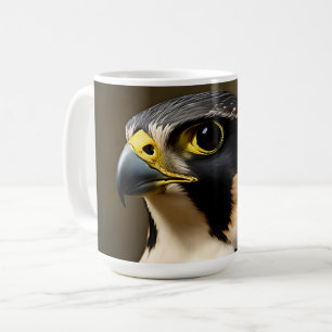 Taza De Café Retrato de halcón peregrino