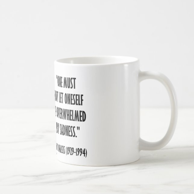 Taza De Café Retrato de Jackie Kennedy no dejado tristeza (Derecha)