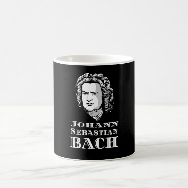 Taza De Café Retrato de Johann Sebastian Bach (Centro)