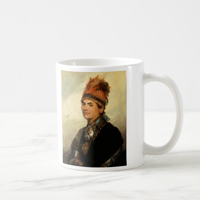 Taza De Café Retrato de Joseph Brant de Gilbert Estuardo (Derecha)