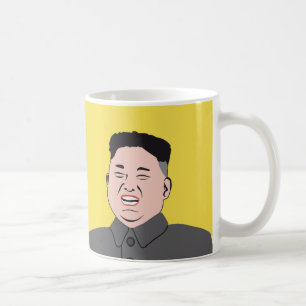 Taza De Café Retrato de Kim Jong-un riendo