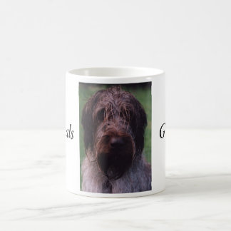 Taza De Café Retrato de Korthals Griffon - de Tsjip