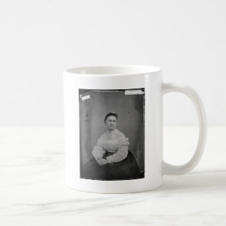 Taza De Café Retrato de la era de la guerra civil de una mujer 