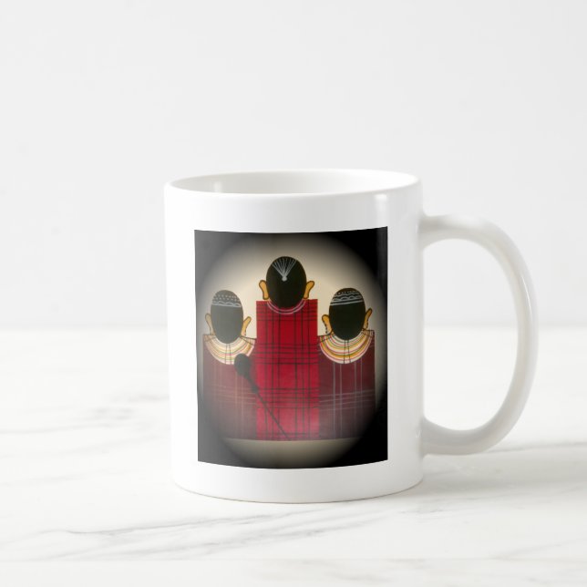Taza De Café Retrato de la familia Maasai bajo control (Derecha)