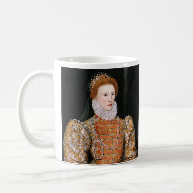 Taza De Café Retrato de la reina Isabel I de Inglaterra (Izquierda)