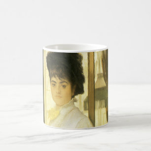 Taza De Café Retrato de la señorita Lloyd por Tissot, retrato a