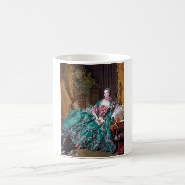 Taza De Café Retrato de Madame Pompadour, Boucher (Centro)