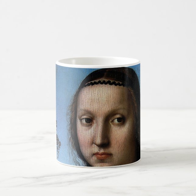 Taza De Café Retrato de Maddalena Doni por Raphael Sanzio (Centro)