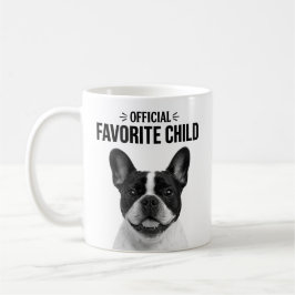 Taza De Café Retrato de mascota minimalista del hijo favorito e