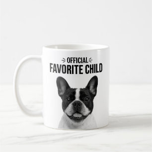 Taza De Café Retrato de mascota minimalista del hijo favorito e