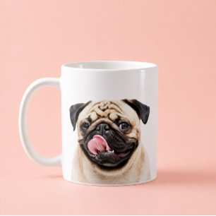 Taza De Café Retrato de mascota minimalista personalizado