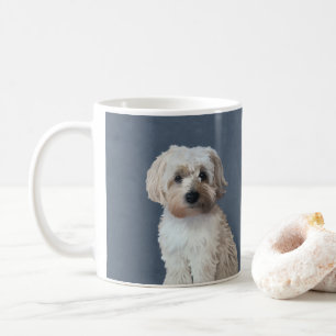 Taza De Café retrato de mascota perro Shorkie