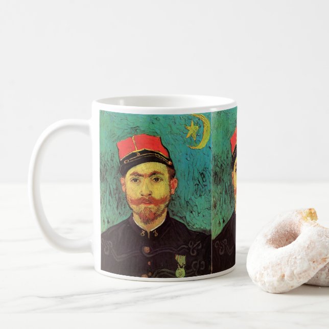 Taza De Café Retrato de Milliet, El amante de Vincent van Gogh (Con donut)