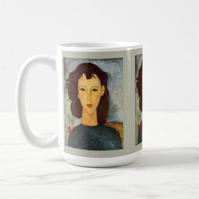Taza De Café Retrato de Modigliani de un Chica Mug (Izquierda)