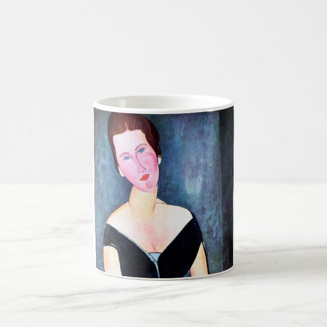 Taza De Café Retrato de mujer, Modigliani (Centro)