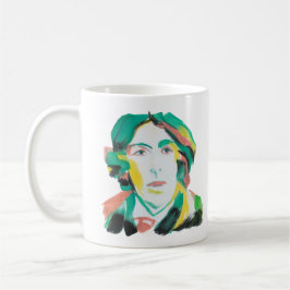 Taza De Café Retrato de Oscar Wilde con texto personalizado | B