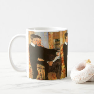 Taza De Café Retrato de padre e hijo vintage de Mary Cassatt