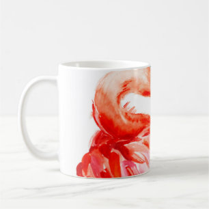Taza De Café Retrato de perfil de pájaro Flamingo rosa, belleza