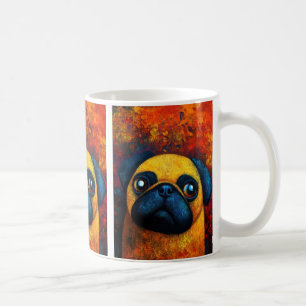 Taza De Café Retrato de perro Café de arte Mug