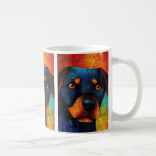 Taza De Café Retrato de perro Café de arte Mug
