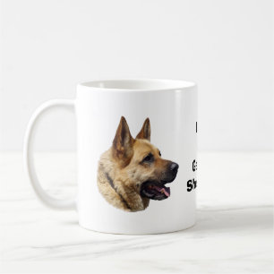 Taza De Café Retrato de perro pastor alsaciano alemán
