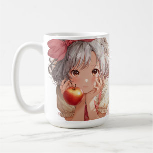 Taza De Café retrato de personaje de anime moe lindo
