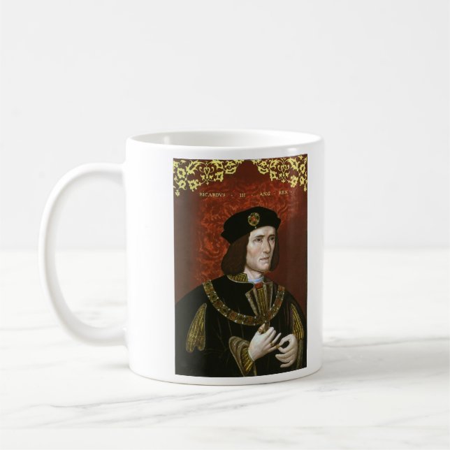 Taza De Café Retrato de rey inglés Richard III (Izquierda)