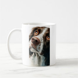 Taza De Café retrato de springer spaniel marrón