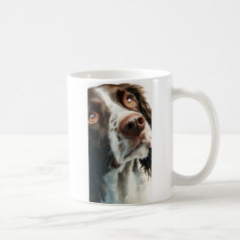 Taza De Café retrato de springer spaniel marrón