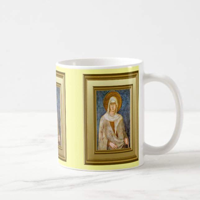 Taza De Café Retrato de St Clare, Assisi (Derecha)