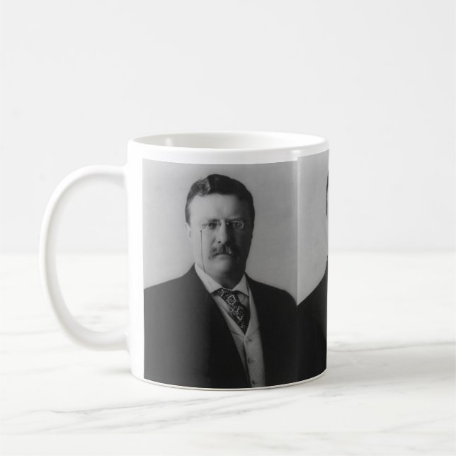 Taza De Café Retrato de Theodore Roosevelt (Izquierda)