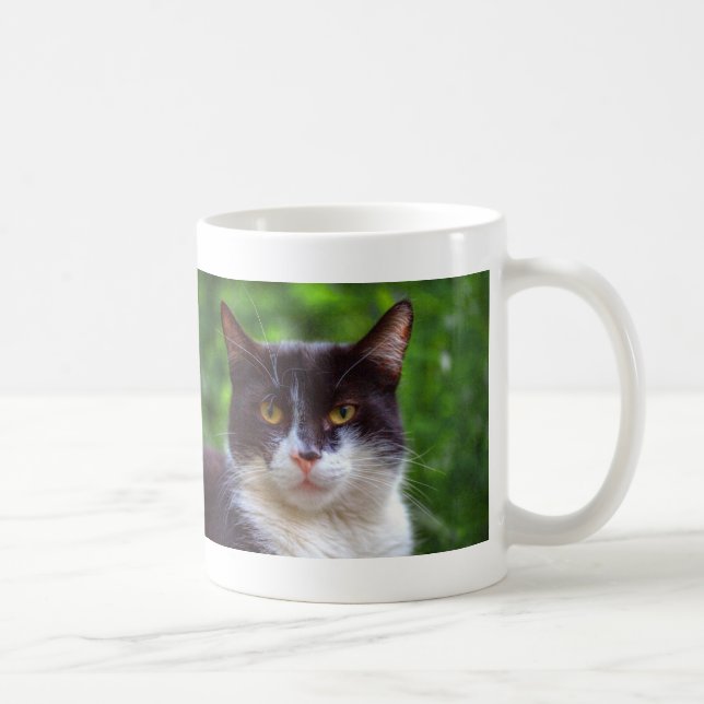 Taza De Café Retrato de Tuxedo (Derecha)