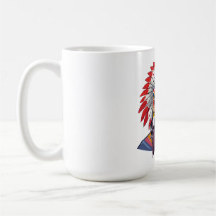 Taza De Café Retrato de un antiguo jefe nativo americano