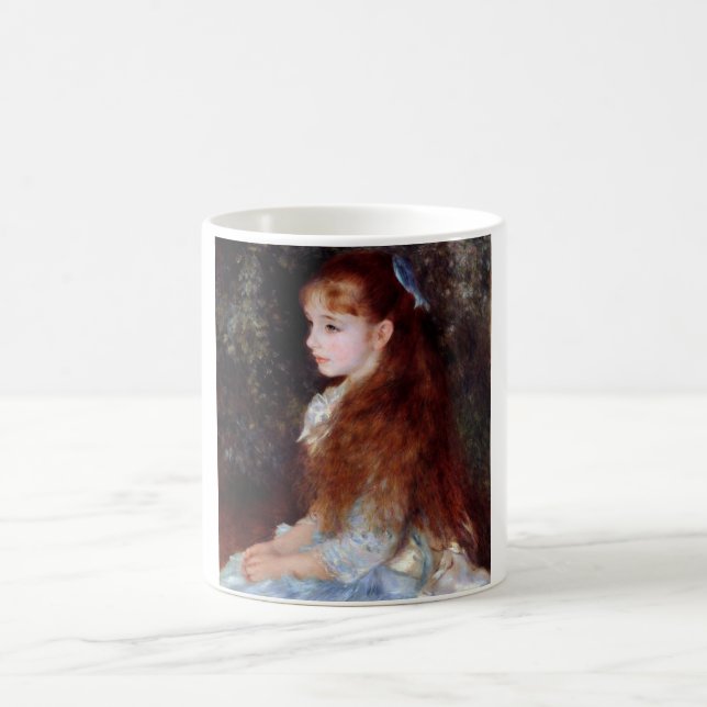 Taza De Café Retrato de un Chica con cinta azul, renoir (Centro)
