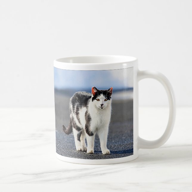 Taza De Café Retrato de un gato (Derecha)