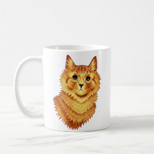 Taza De Café Retrato de un gato naranja por Louis Wain