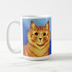 Taza De Café Retrato de un gato naranja por Louis Wain 
