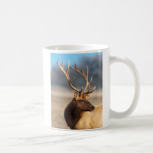 Taza De Café Retrato de un impresionante alce toro