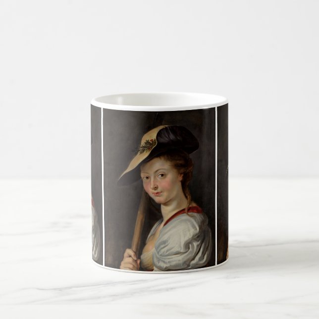 Taza De Café Retrato de una dama de Peter Paul Rubens (Centro)