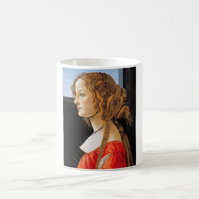 Taza De Café Retrato de una dama, Sandro Botticelli (Centro)