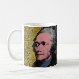 Taza De Café Retrato del arte pop de Alexander Hamilton