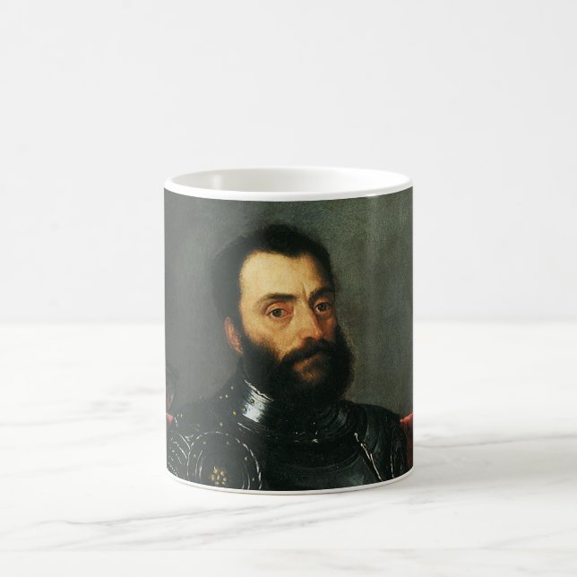 Taza De Café Retrato del duque de Urbino por Tiziano (Centro)