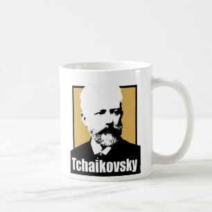 Taza De Café Retrato del gran compositor ruso Tchaikovsky