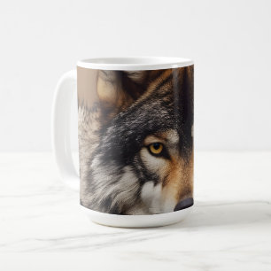Taza De Café Retrato del lobo