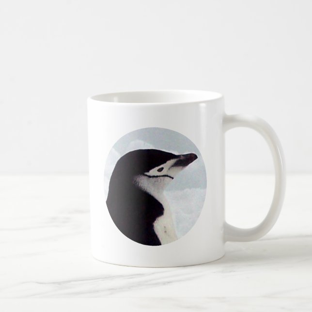 Taza De Café Retrato del pingüino de Chinstrap (Derecha)